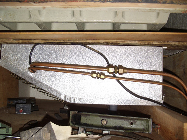 Inside the cooling box.