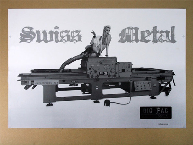 Print of the "Big Fag Press" in Sidney