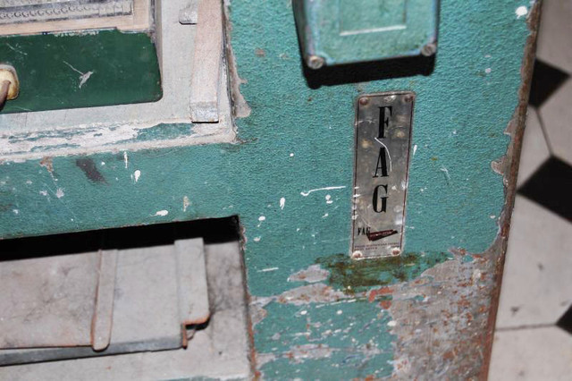 FAG label on this press