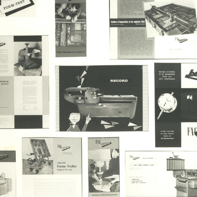 Original contact print from an old archive binder at FAG, Lausanne.