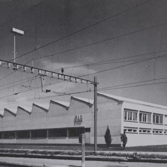 FAG facilities in Avenches, Switzerland in the late 1960ies.