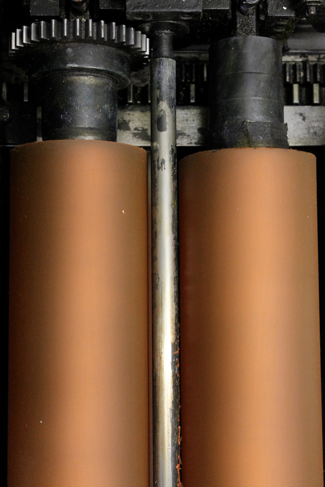 Polyurethane rollers which we always prefer to rubber