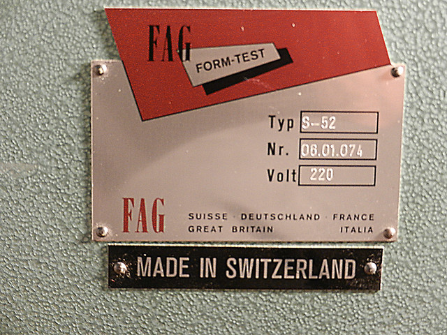 This is machine number 74 of the first serie.