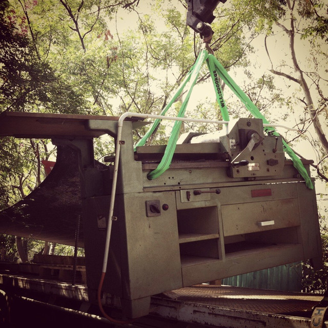 Transportation of the press in early 2013.