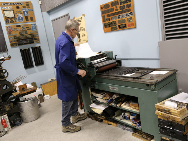 Pressman Raimo Rajala with the FAG Swiss Proof 40, 2014